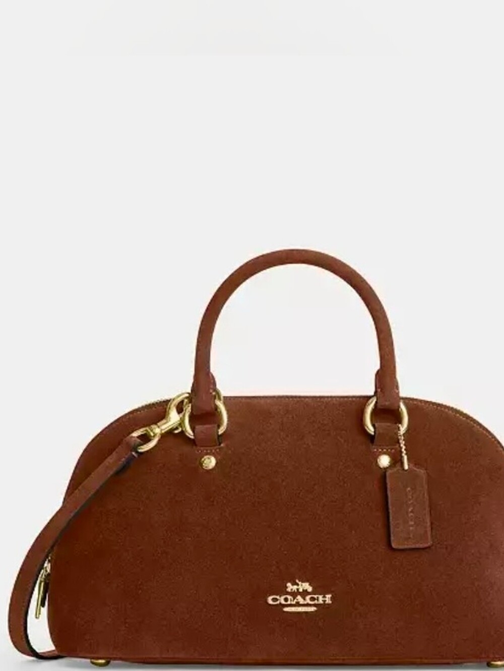 Coach Lara Suede Satchel